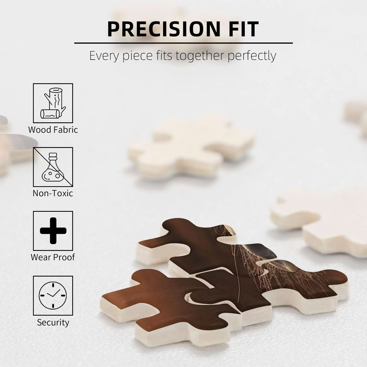 Puzzles 1000 Pieces Personalized Jigsaw Puzzles Collie Dog Horse Photo Puzzle Challenging Picture Puzzle for Adults Personaliz Jigsaw with Storage Bag (29.5" x 19.7")