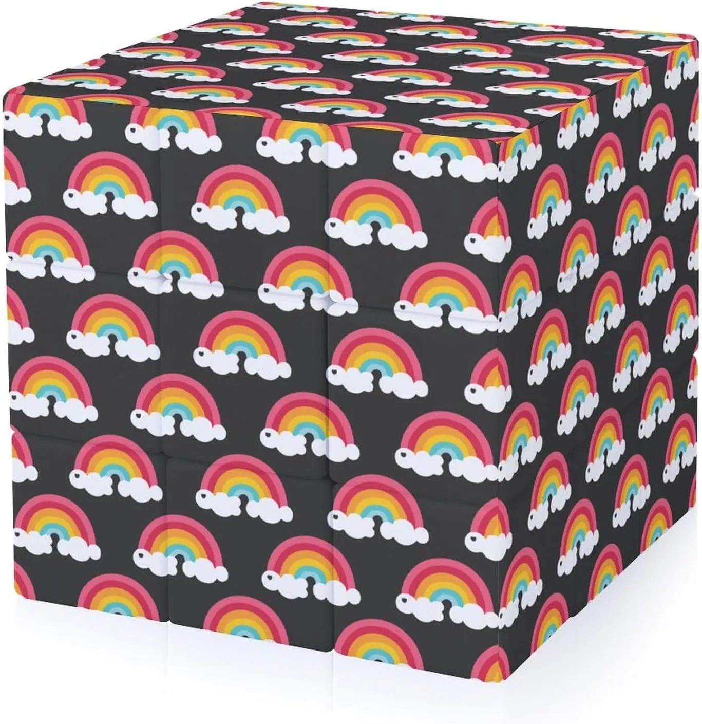 Rainbow Adults 3x3x3 Color-Matching Smooth Fully Printed Cube Gift