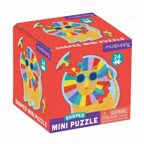 RAINBOW LION, MINI SHAPED PUZZLE, 24PCS,