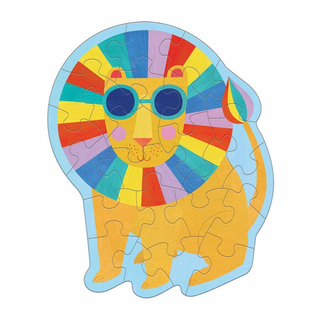 RAINBOW LION, MINI SHAPED PUZZLE, 24PCS,