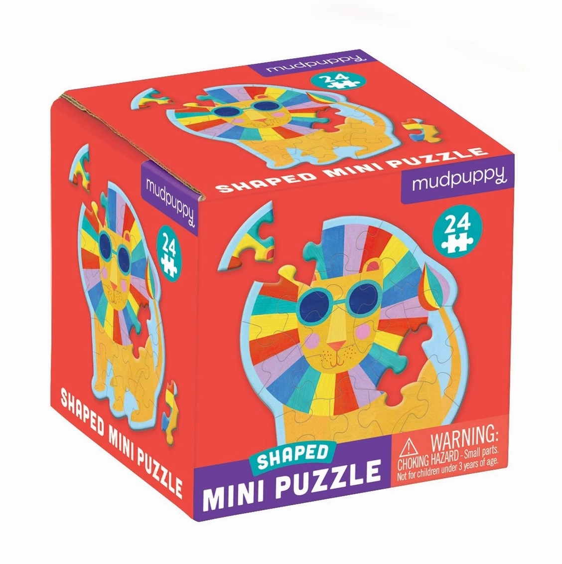 RAINBOW LION, MINI SHAPED PUZZLE, 24PCS,