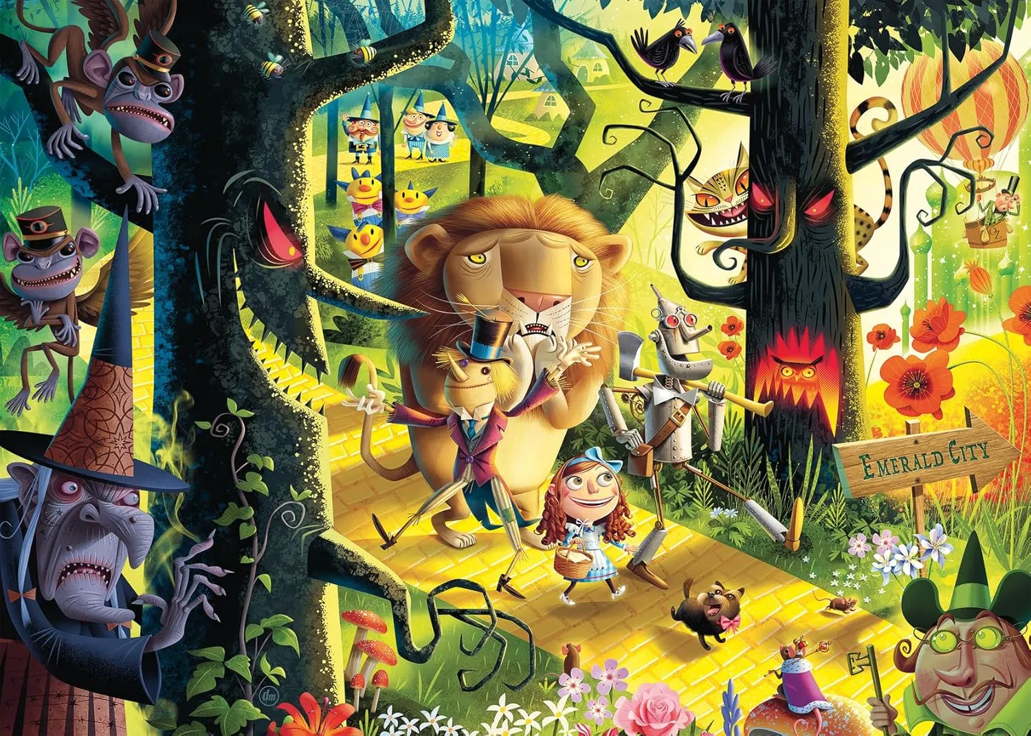 Ravensburger Dean Macadam Lions & Tigers & Bears Oh My!1000 Piece Jigsaw Puzzle for Adults - 12000513 - Handcrafted Tooling, Made in Germany, Every Piece Fits Together Perfectly