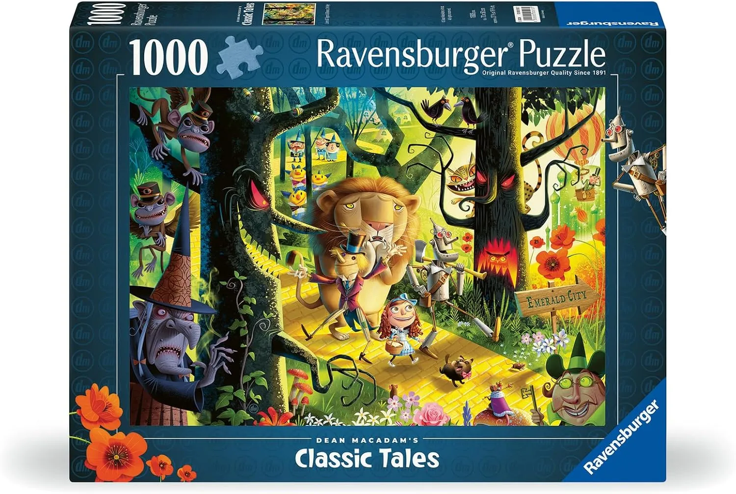 Ravensburger Dean Macadam Lions & Tigers & Bears Oh My!1000 Piece Jigsaw Puzzle for Adults - 12000513 - Handcrafted Tooling, Made in Germany, Every Piece Fits Together Perfectly