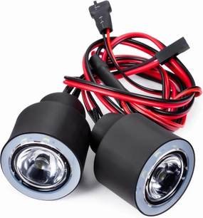 RC 2 LEDs Light Kit Headlights Angel Eyes for Axial SCX6 AXI05000 1/6 RC Rock Crawler Car Headlamps Accessories