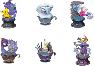Re-Ment Pokemon - Pikachu Miniature Figure Set of 6 Pieces with Diorama Base