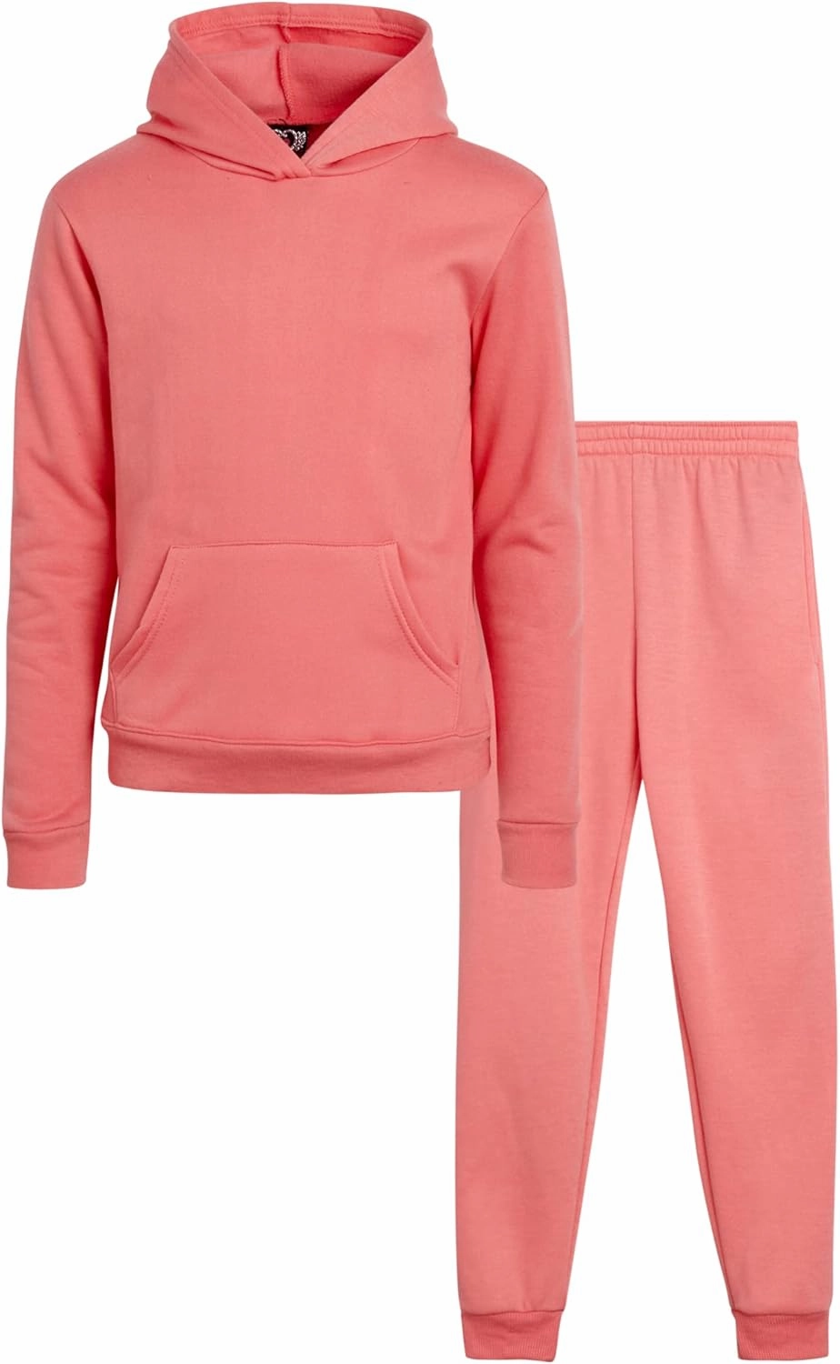 Real Love Girls' Jogger Set - 2 Piece Basic Fleece Pullover Hoodie and Sweatpants (7-16)