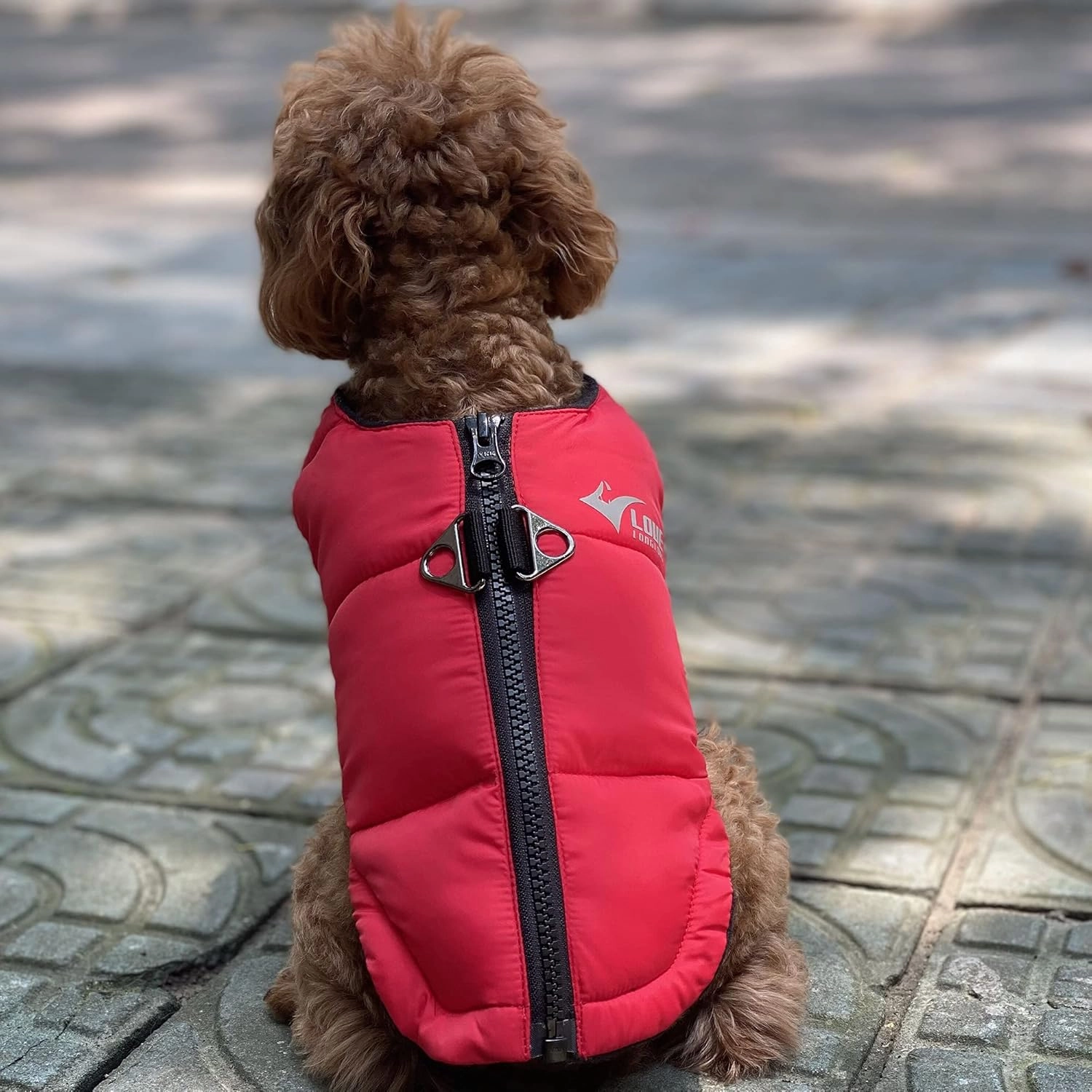 Red Dog Winter Jacket, Super Warm Polar Fleece Vest with Smooth Zipper Closure for Small to Large Dogs - Red XS