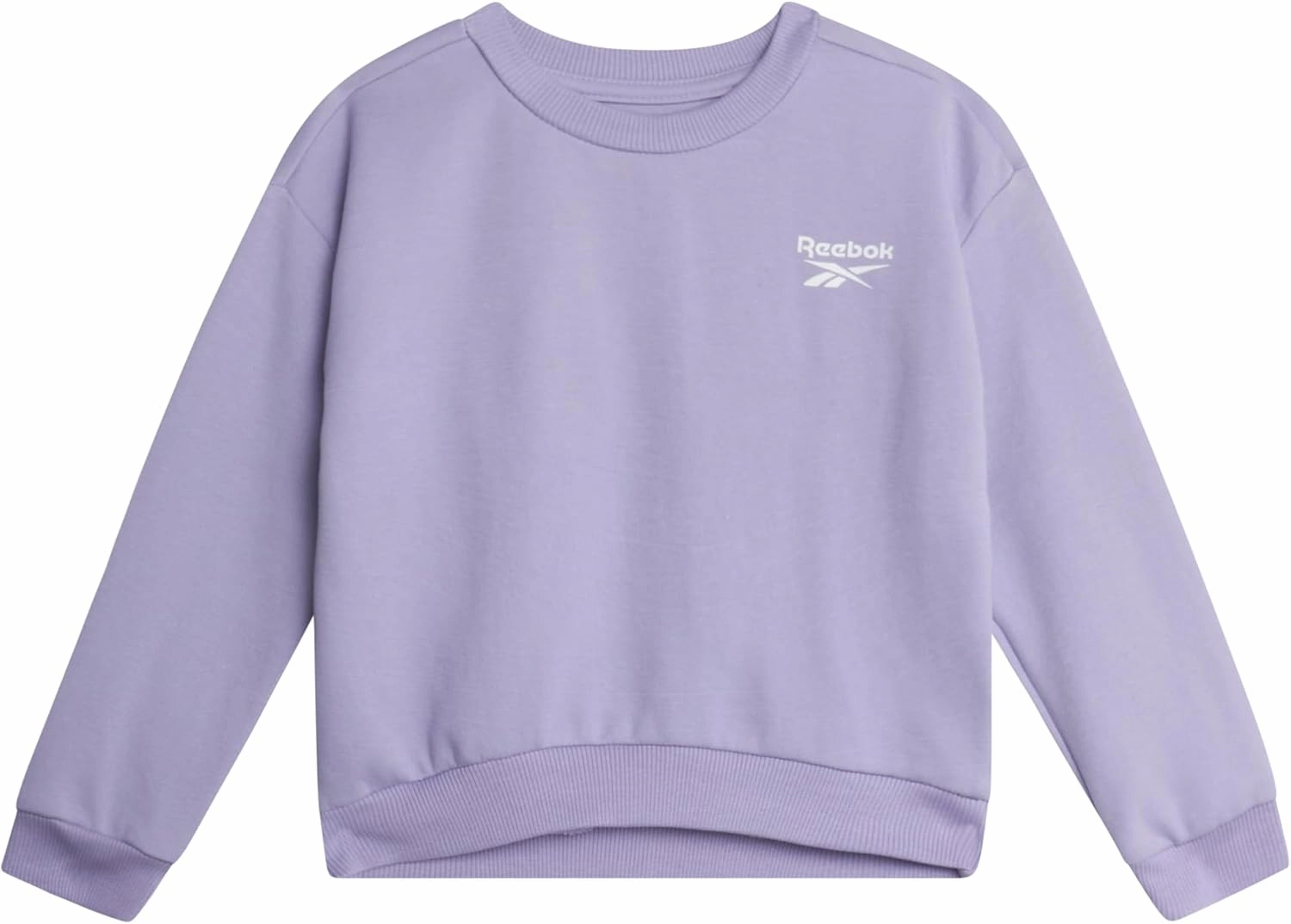 Reebok Baby Girls Pants Set - 2 Piece Cozy Fleece Crewneck Sweatshirt and Girls Leggings for Toddlers and Little Kids (2T-6X)