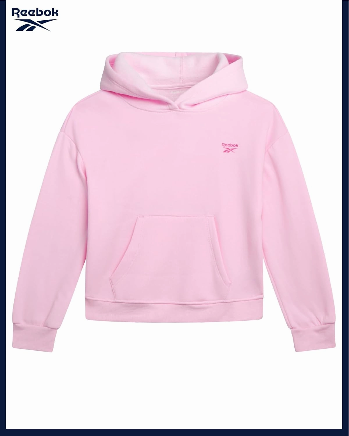 Reebok Girls' Jogger Set - 2 Piece Hoodie Sweatshirt and Sweatpants Sweatsuit (Size: 4-12)
