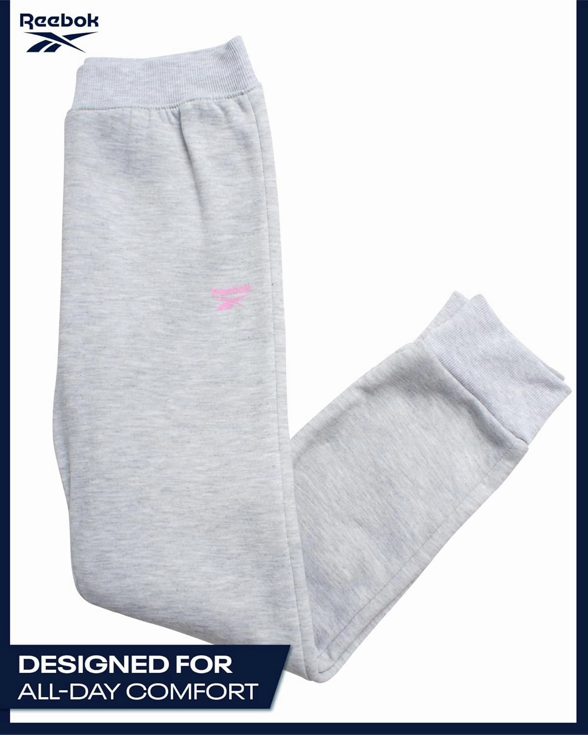 Reebok Girls' Jogger Set - 2 Piece Hoodie Sweatshirt and Sweatpants Sweatsuit (Size: 4-12)