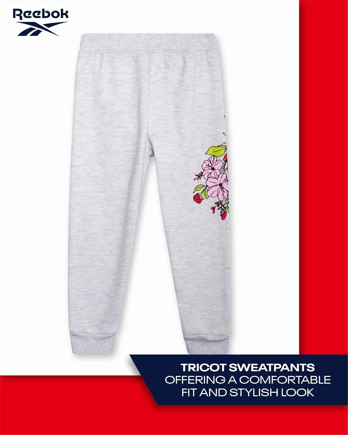 Reebok Girls' Sweatsuit Set - 2 Piece Fleece Hoodie and Jogger Sweatpants (Size: 7-12)