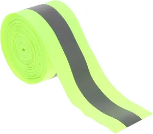 Reflective Safety Webbing Sew Fluorescent Warning Tape for High Visibility Clothing Vests Backpacks More for Nighttime Use Low Light Conditions
