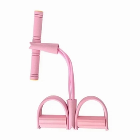Resistance Bands Elastic Fitness Bands for Sports Exercises at Home Multifunctional Portable 4 Tube Elastic Pedal Puller