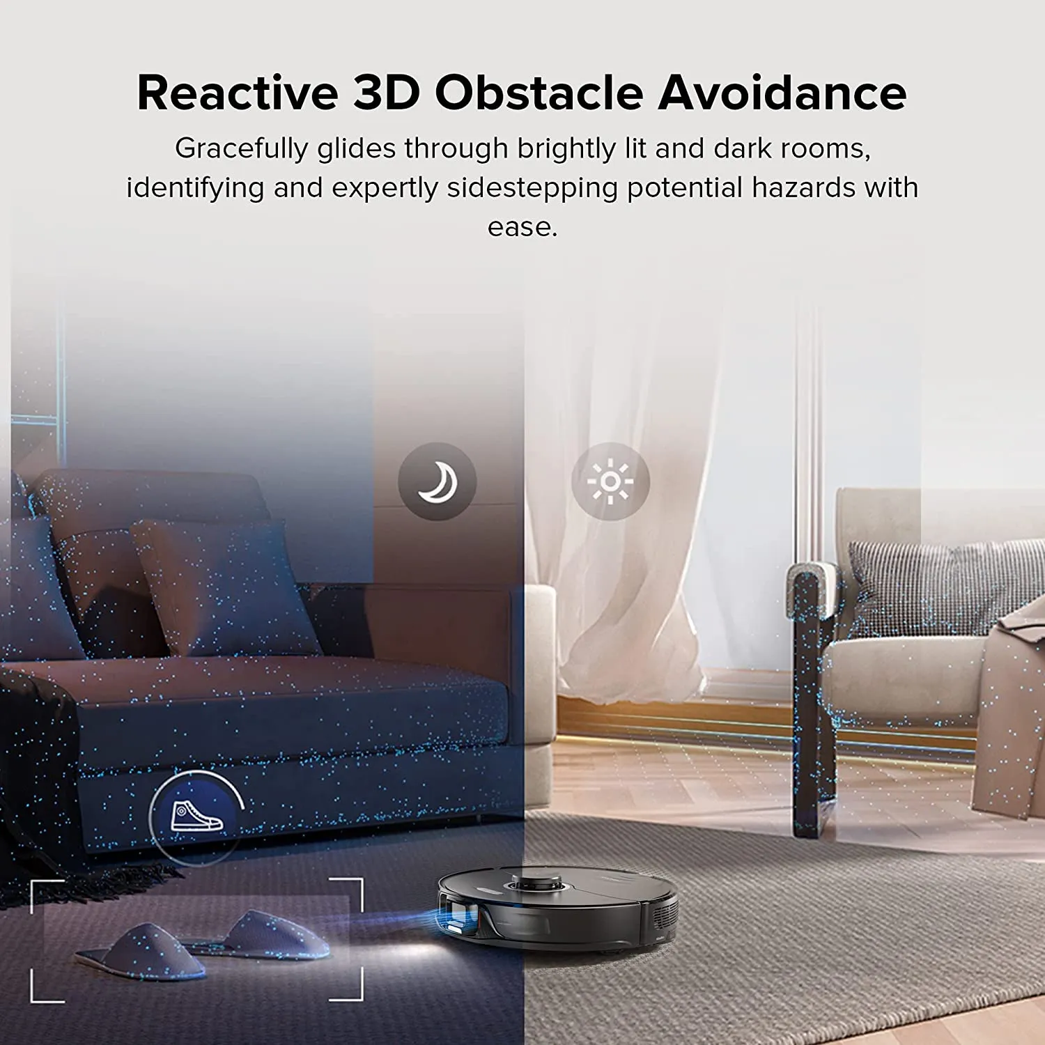 Roborock S8 Robot Vacuum Cleaner & Sonic Mop - Black