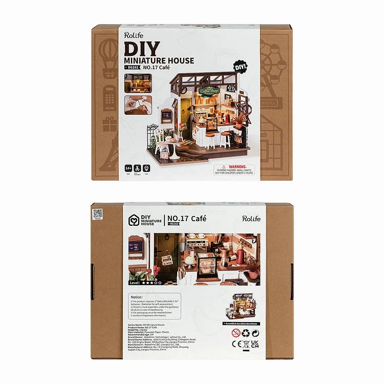 Rolife - Slow Life Café - 1:24 DIY Dollhouse Kit - Medium Level