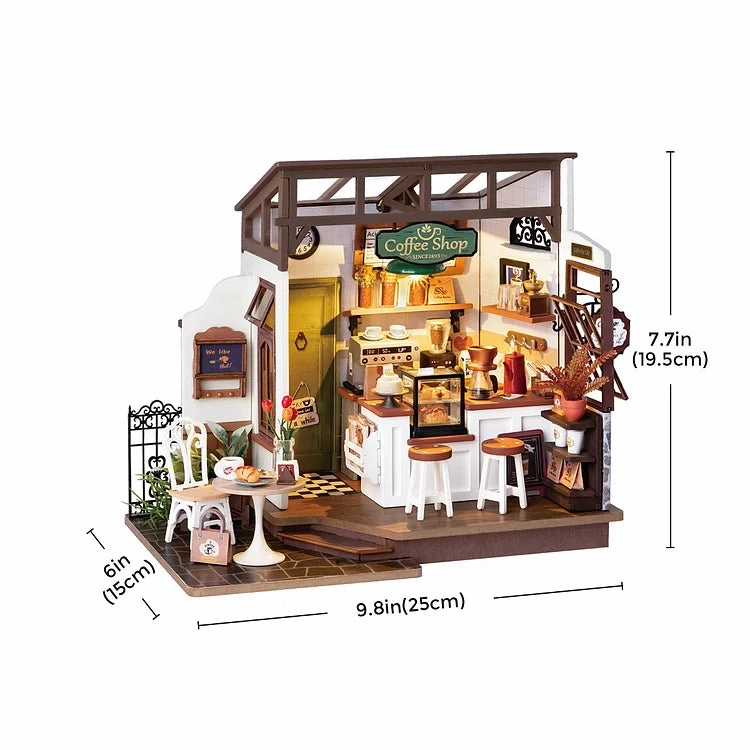 Rolife - Slow Life Café - 1:24 DIY Dollhouse Kit - Medium Level