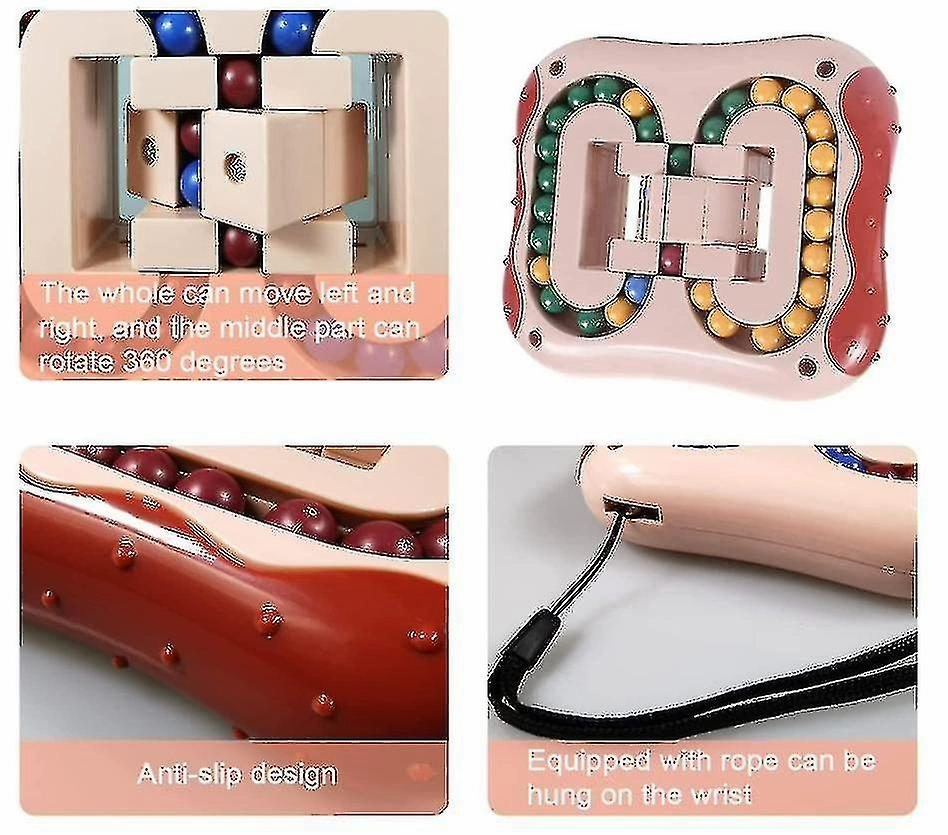 Rotating Bean Cube Toys Finger Spinners Cube Square Rotating Beads Educatal Fin