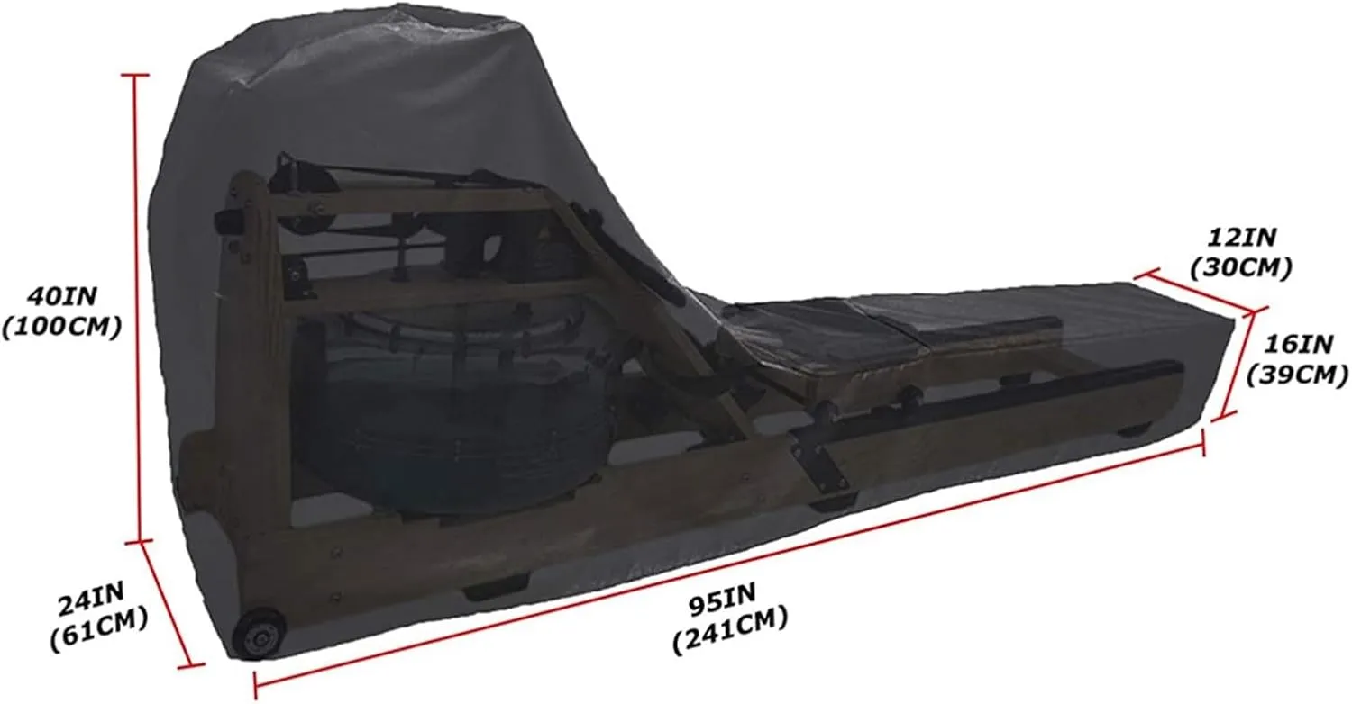 Rowing Machine Cover, Gym Equipment Protective Cover, Waterproof, Protective Cover for Rowing Machine for Waterproof Dust-Proof Anti-Scratch Anti-UV