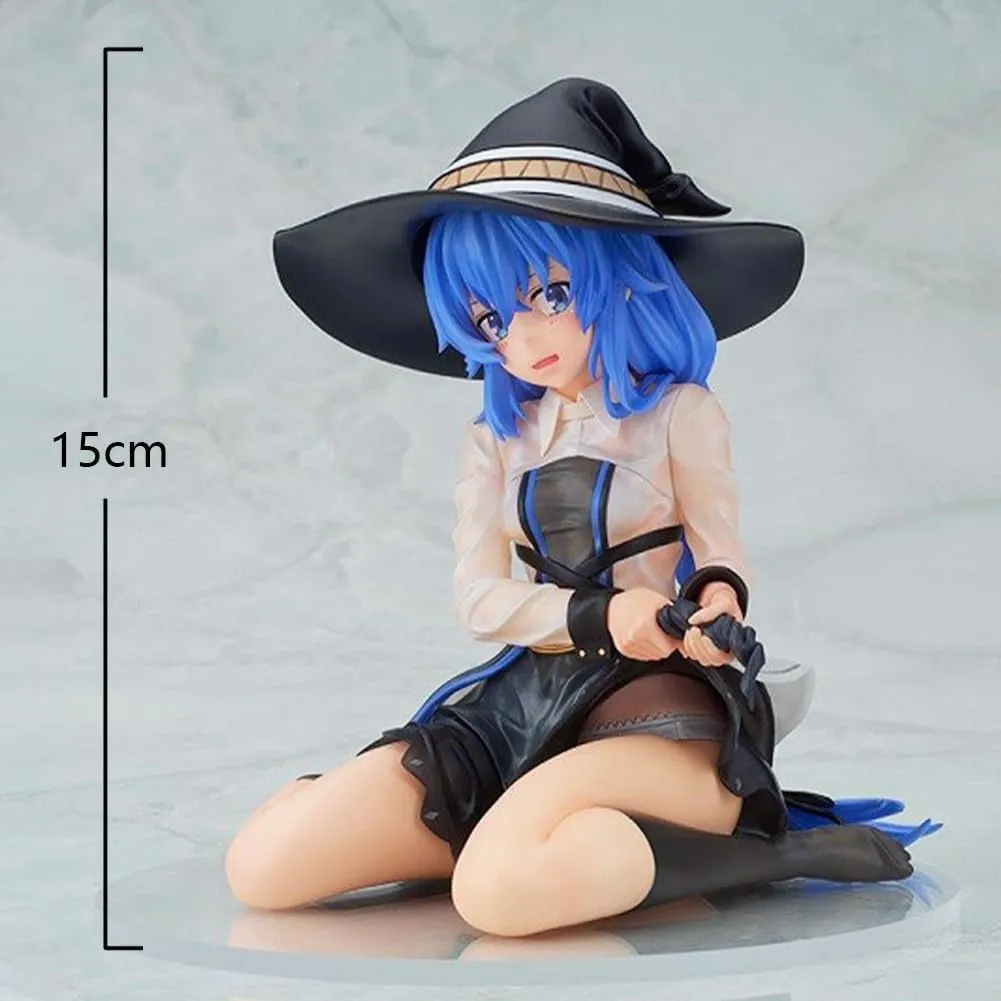 Roxy Migurdia Figure Anime Jobless Roxy Migurdia Statue, 15cm Sitting Pose Roxy Migurdia Action Figure Cake Topper Handmade Collectible Gifts