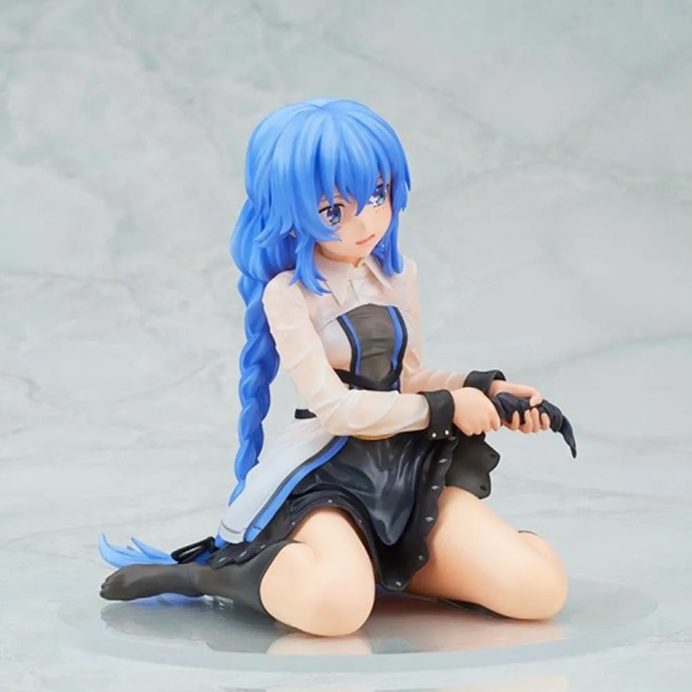 Roxy Migurdia Figure Anime Jobless Roxy Migurdia Statue, 15cm Sitting Pose Roxy Migurdia Action Figure Cake Topper Handmade Collectible Gifts