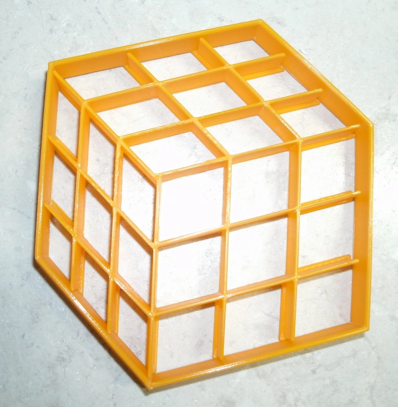 Rubiks Cube Puzzle Game Toy Set of 2 Cookie Cutter and Stamp Made in USA PR695