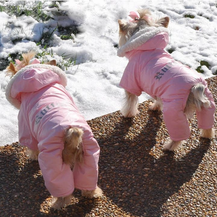 Ruffin It Pet Snowsuit Harness - Pink