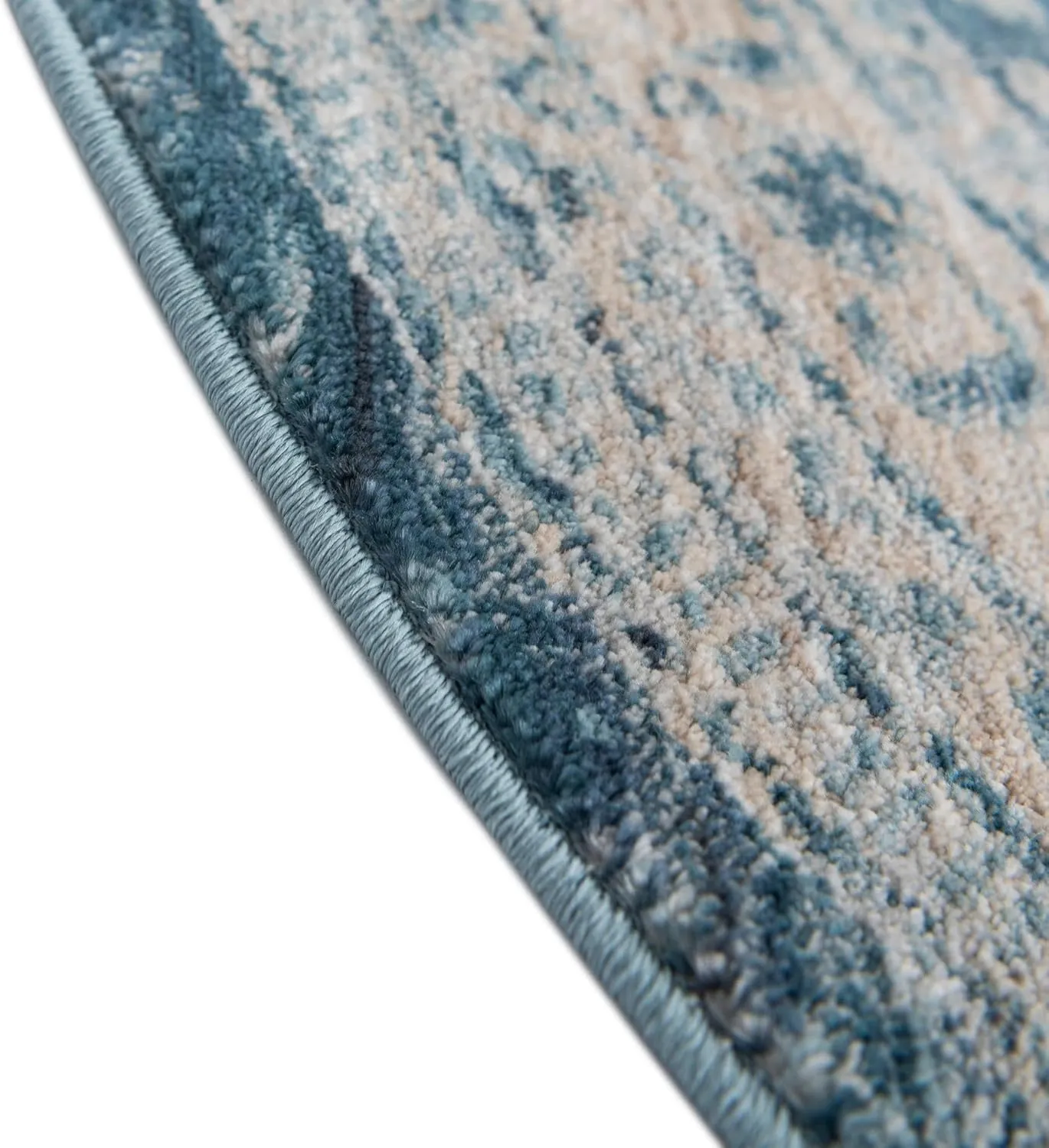 Rugs.com Newport Collection Rug – 4' x 6' Oval Navy Blue Medium Rug Perfect for Living Rooms, Large Dining Rooms, Open Floorplans