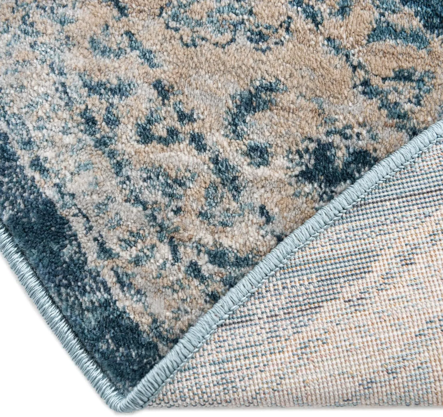 Rugs.com Newport Collection Rug – 4' x 6' Oval Navy Blue Medium Rug Perfect for Living Rooms, Large Dining Rooms, Open Floorplans
