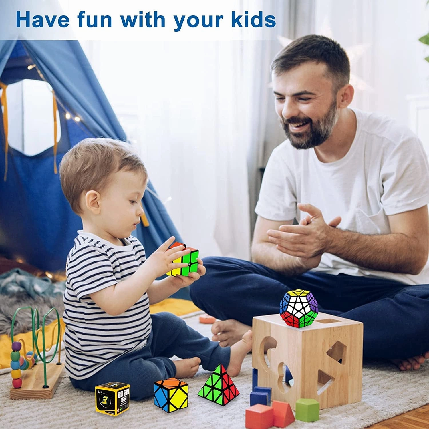 Rynx | Puzzle Speed Cube Set, Puzzle Cube Bundle 2x2 3x3 - 5 Pack