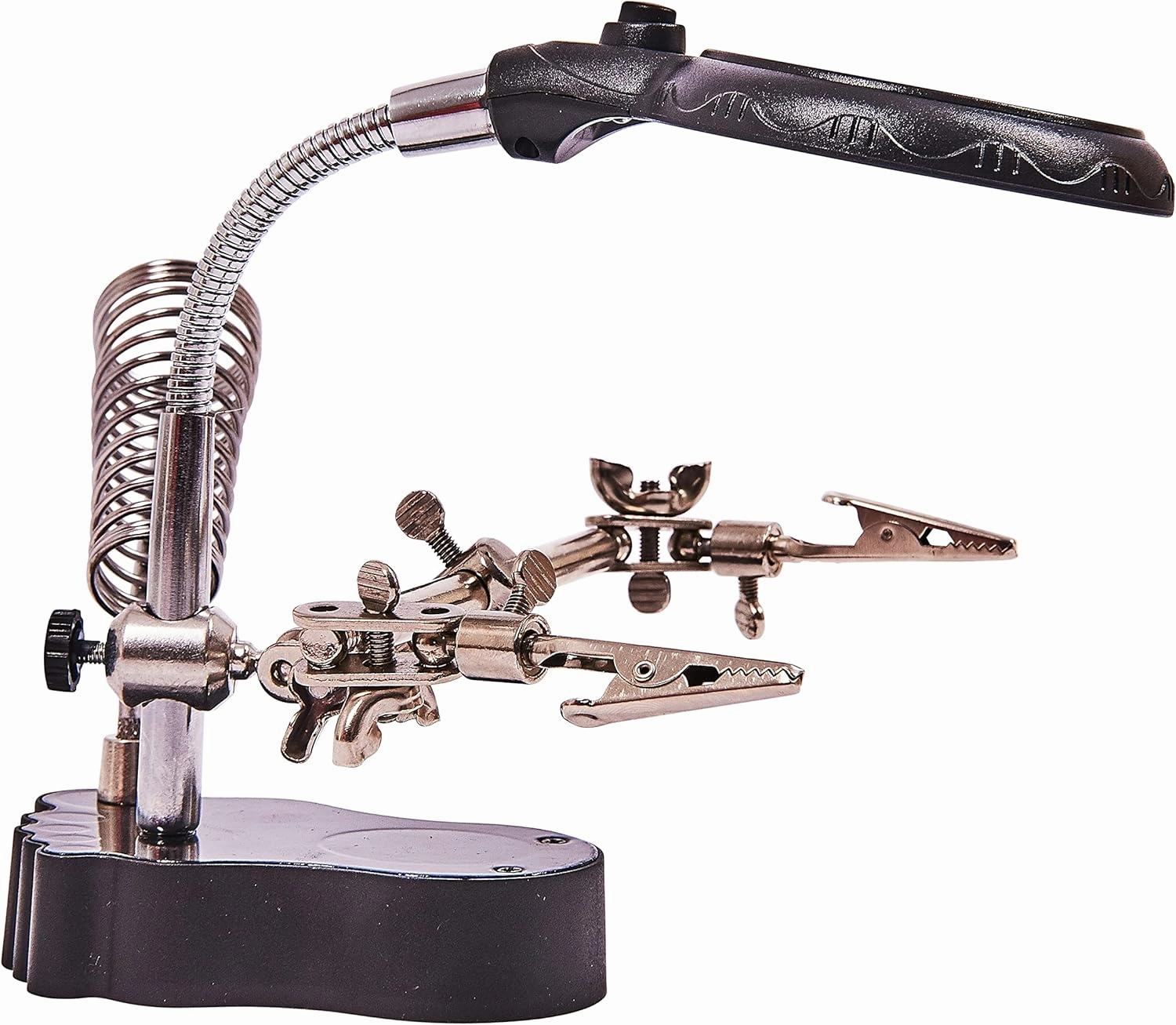 S2885 Helping Hand Magnifier Set and Soldering Stand with LED