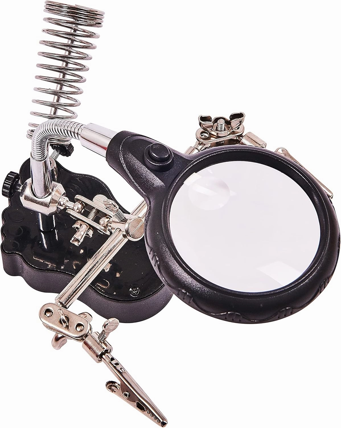 S2885 Helping Hand Magnifier Set and Soldering Stand with LED