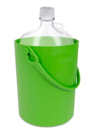 Safety Bottle Carrier, 4.5 Liter Capacity, Green