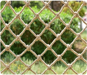 Safety Cargo Net Climbing for Kids Heavy Duty Hemp Rope Net Waterproof Cargo Net Kids Swing Outdoor Bridge Playground Fence Stair Protective Net Dia (Color : 8mm-20cm, Size : 1x8m)