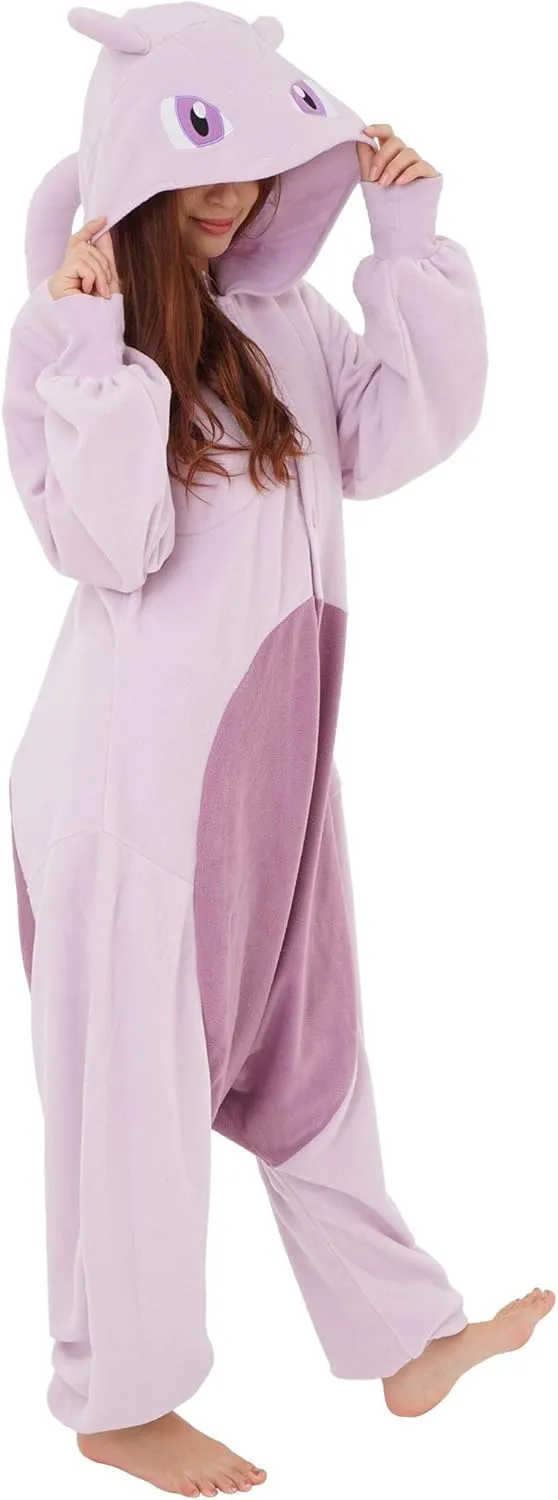 SAZAC Pokemon Mewtwo Kigurumi - Luxurious Adult Onesie Halloween Costume | Pokemon Pajamas | Easy Care, Durable Cosplay