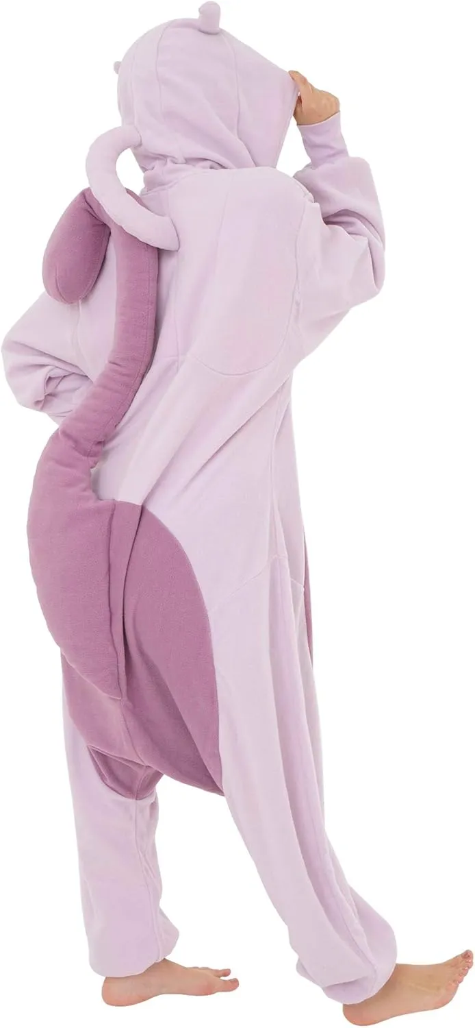 SAZAC Pokemon Mewtwo Kigurumi - Luxurious Adult Onesie Halloween Costume | Pokemon Pajamas | Easy Care, Durable Cosplay