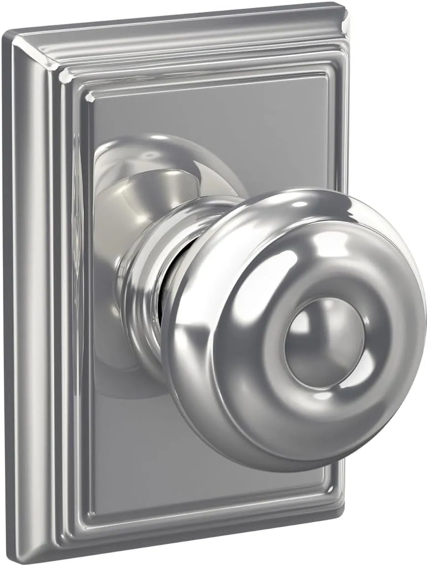 SCHLAGE Lock Company F10GEO625ADD Addison Collection SCHLAGE Passage Knob, Bright Chrome
