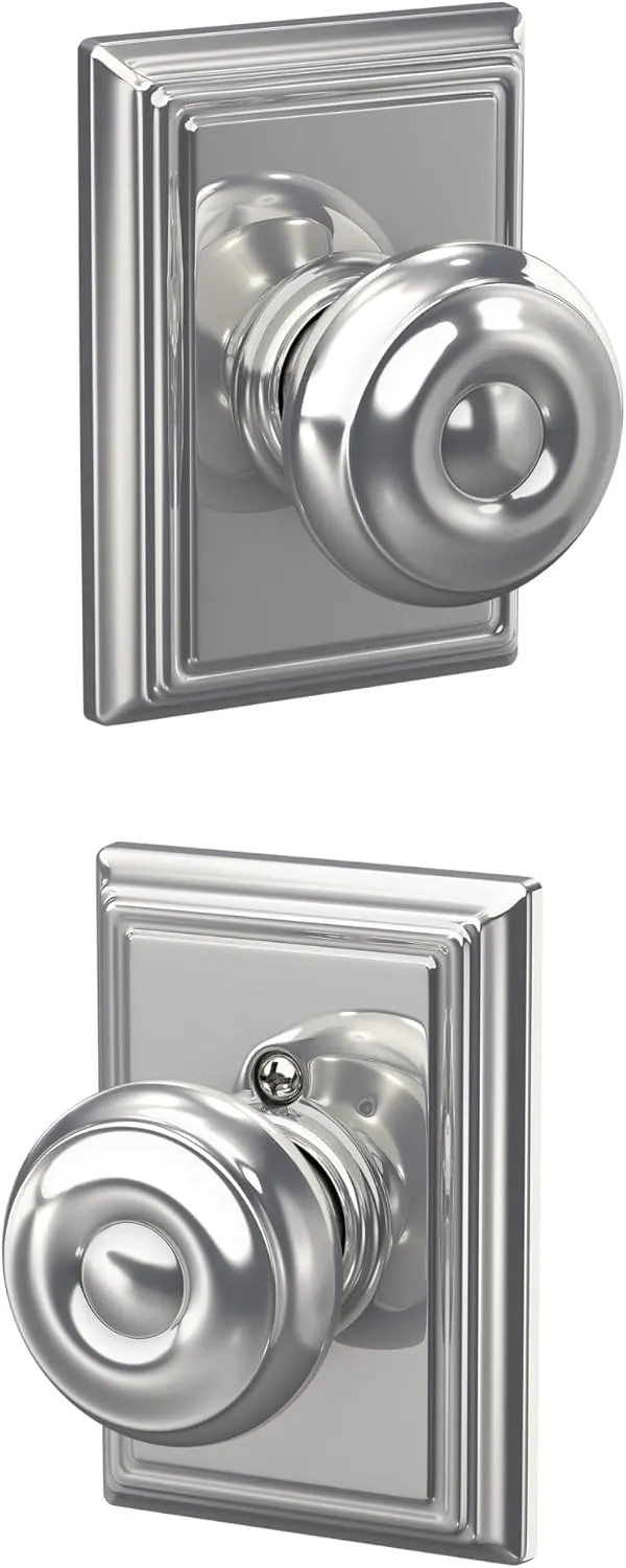 SCHLAGE Lock Company F10GEO625ADD Addison Collection SCHLAGE Passage Knob, Bright Chrome