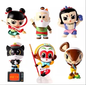 ShangMei Studio Cute Anime Figure Q Version Ornaments Gift 6 PC Fullset