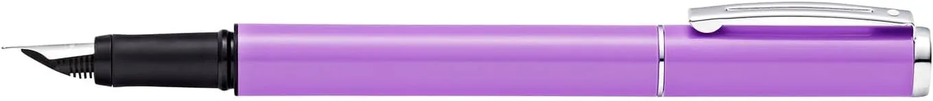 Sheaffer Pop Glossy Lilac Fountain Pen with Chrome Trim and Medium Nib