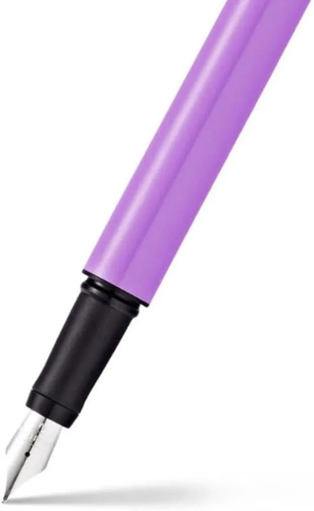 Sheaffer Pop Glossy Lilac Fountain Pen with Chrome Trim and Medium Nib