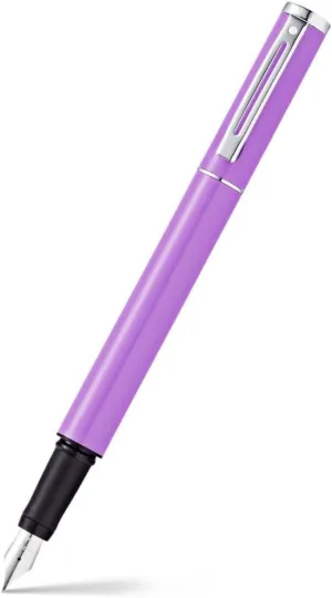 Sheaffer Pop Glossy Lilac Fountain Pen with Chrome Trim and Medium Nib