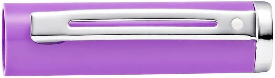 Sheaffer Pop Glossy Lilac Fountain Pen with Chrome Trim and Medium Nib