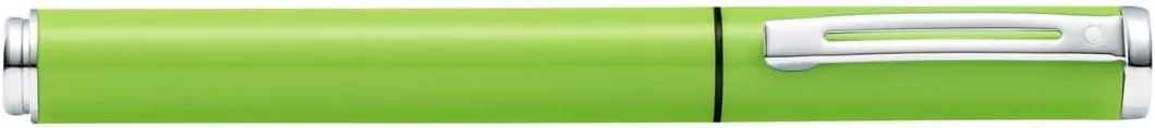 Sheaffer Pop Glossy Lime Green Fountain Pen with Chrome Trim and Medium Nib