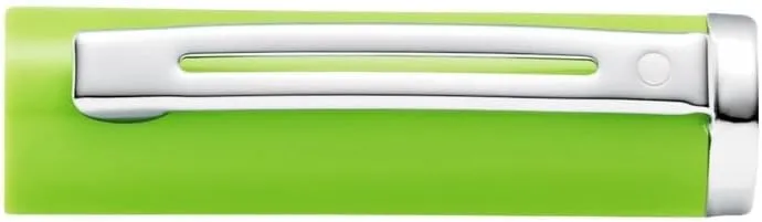 Sheaffer Pop Glossy Lime Green Fountain Pen with Chrome Trim and Medium Nib