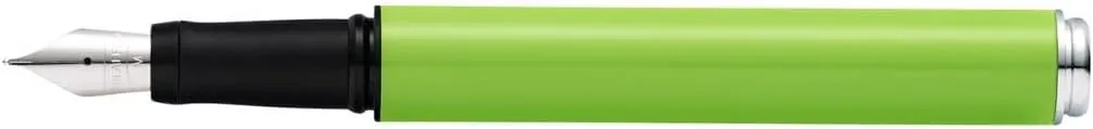 Sheaffer Pop Glossy Lime Green Fountain Pen with Chrome Trim and Medium Nib