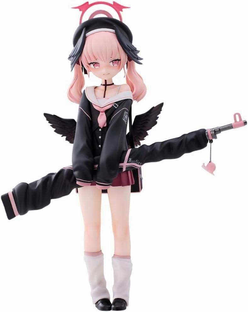 Shimoe Koharu Figure Statue Model - 22cm Cute Girl Anime Action Figure Sculpture, Standing Pose with Weapon, PVC Handmade Sculpture Desktop Figure Decoration Collectible