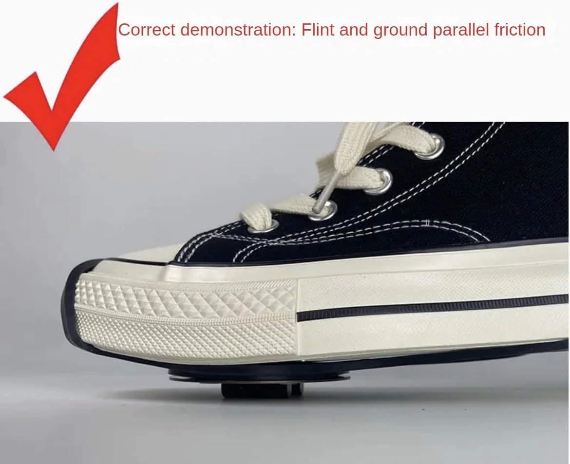 Shoe Sole Flint Skateboard Wind Bicycle Foot Brake Spark Ground Grinding Motorcycle Shoe Sole Spark Flint Set