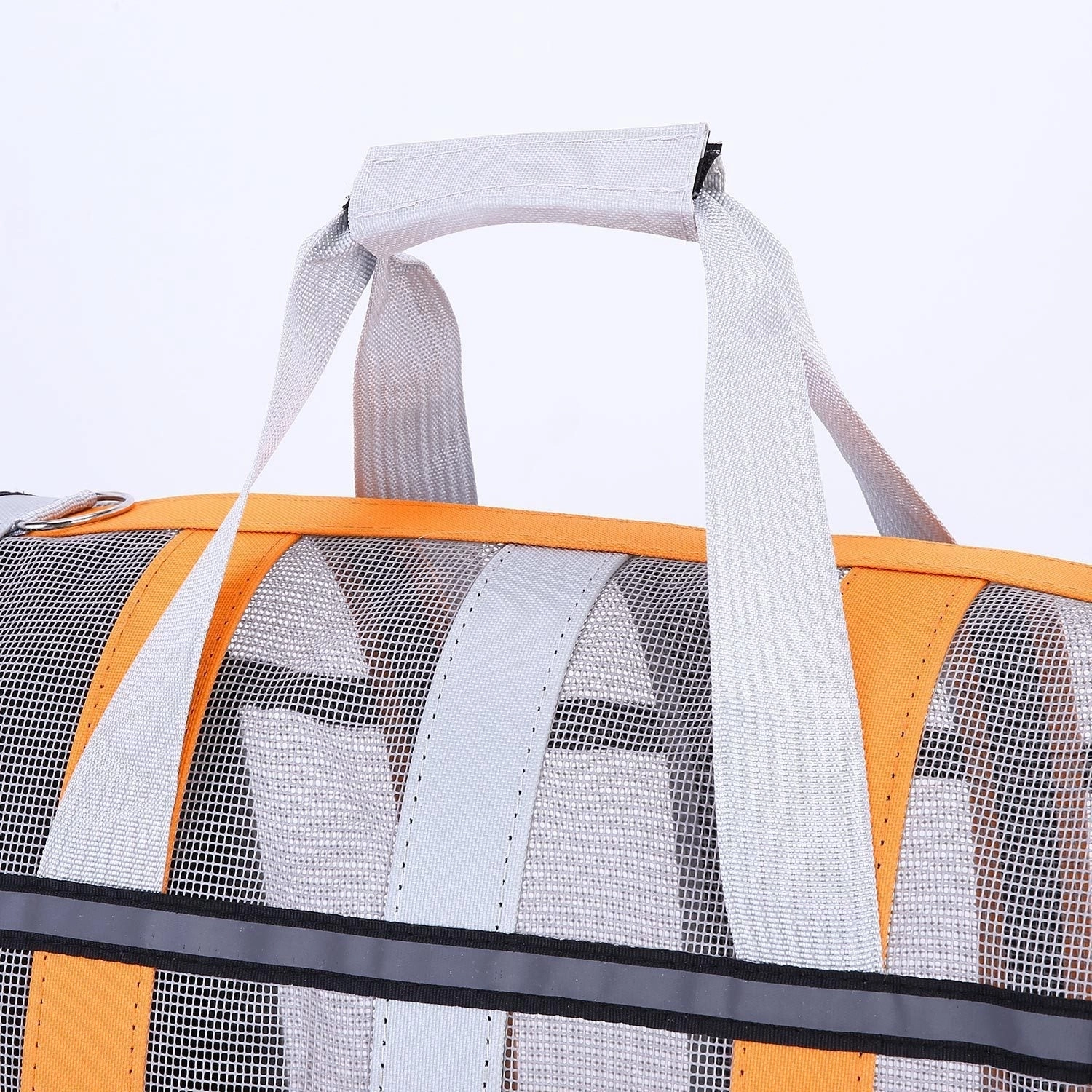 Size M Black Foldable Pet Carrier Bag - Lightweight, Breathable, and Spacious for All Seasons