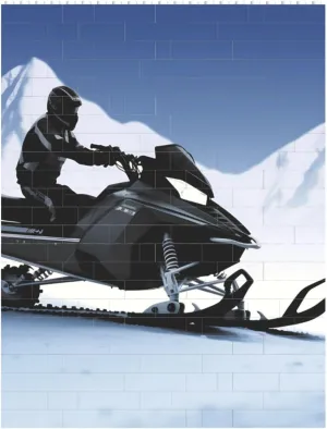 Snowmobile Building Block Puzzle Personalized Building Bricks for Adults Block Puzzle Building DIY Brick Block Puzzles Valentine's Day Gifts for Home Decor Brick Puzzle