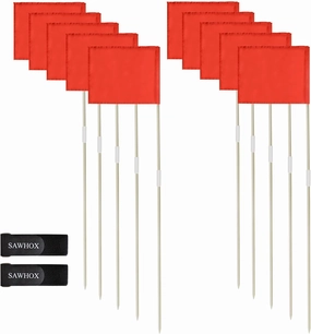 Soccer Corner Flags, Set of 10 67-Inch Fiberglass Corner Flags for Soccer Field